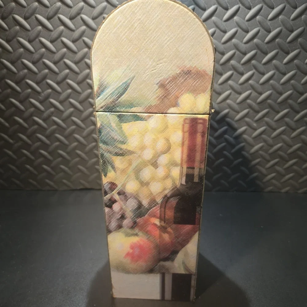 New Elements Single Wine Gift Box w/ Grapes - 14 3/4